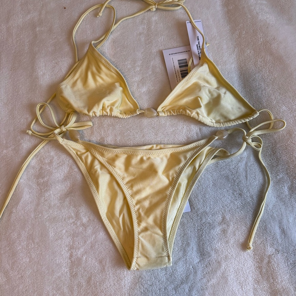 Princess Polly Light Yellow Bikini Set